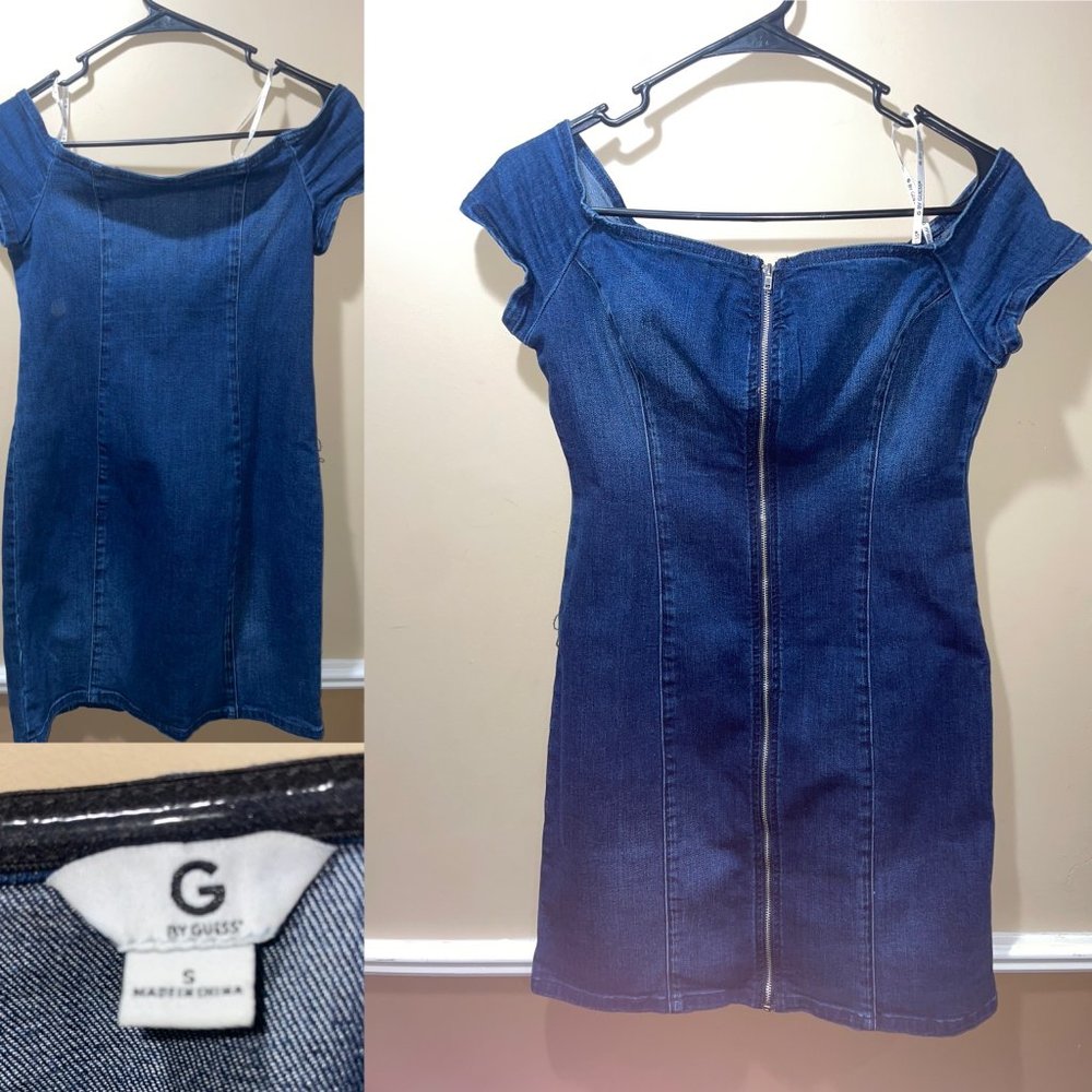 G by Guess Denim Dress with zip in front